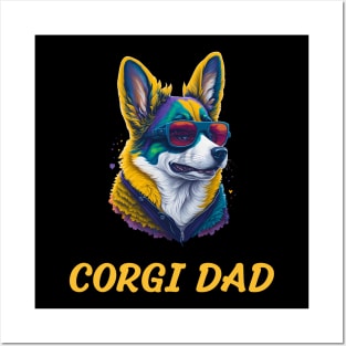 corgi dad Posters and Art